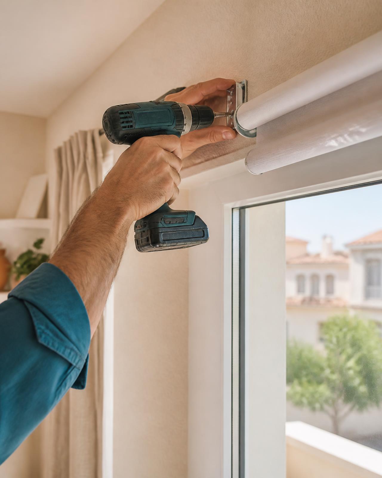 Instalación de un estor en una vivienda de Alicante